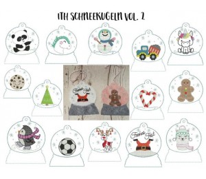 Stickserie ITH - Schneekugel Vol. 2